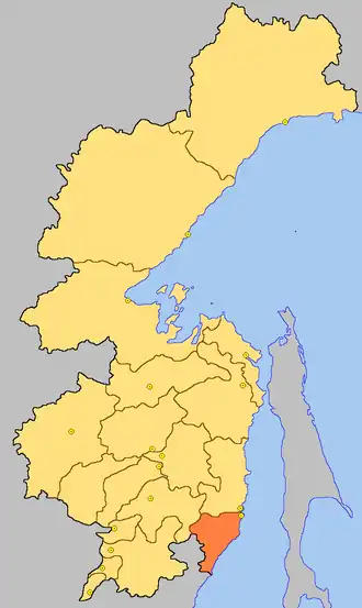 Советско-Гаванский район на карте