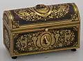 Куполообразная шкатулка на ножках, подаренная Викторией Евгенией Баттенберг, королевой Испании, Толедо, около 1918 г.
