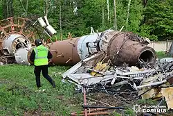 Обломок верхней части башни