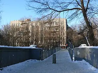 Вид моста зимой…