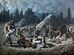 Абылхан Кастеев. «Похищение невесты». СССР, РСФСР, Москва, художественная студия имени Н. К. Крупской, 1937 г.