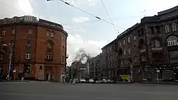 Перекресток улиц Киевян и братьев Орбели