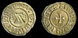 photograph of a St Edmund coin