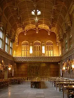 Трапезная Королевского колледжа в Оксфорде, hammerbeam-кровля