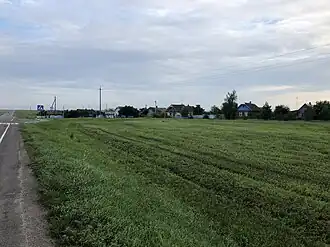 Вид с трассы Р32, июль 2018 года