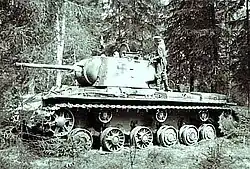 Трофейный КВ-1, один из полученных в январе и апреле 1942 года