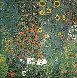 Крестьянский сад с подсолнухами. 1907—1908