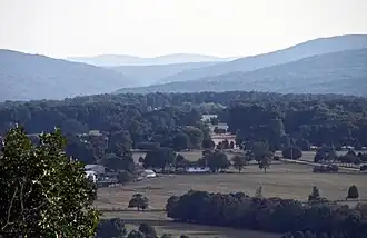 Вид на горы Сент-Франсис с вершины Кноб-Лик