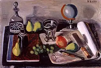 Нарасигэ Коидэ: Натюрморт с глобусом1925