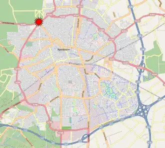 Место происшествия на карте Апелдорна