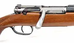 Затвор и спусковой крючок крупным планом