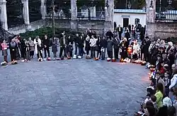 Пасхальное освящение водой в&nbsp;соборе Святого Юра