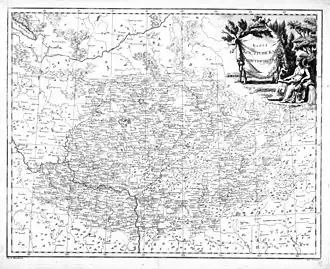 Костромское наместничество на карте