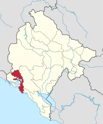 Община Котор на карте