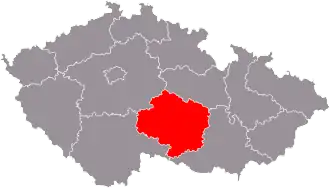 Край Высочина на карте