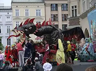 Змей на параде в Кракове, 2012 год