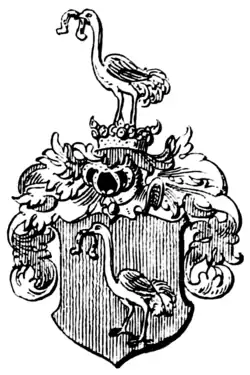 Герб Кранихфельдов Иоганна Зибмахера (из гербовника XVI века)