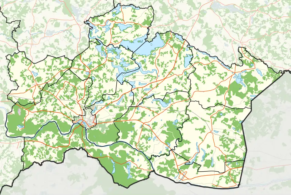 Каплава на карте