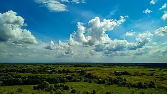 Вид с восточной окраины села на южную равнину