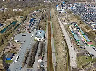 Общий вид в сторону станции Лигово