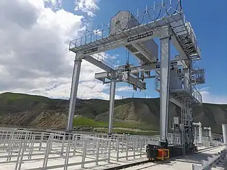 Козловой кран на плотине