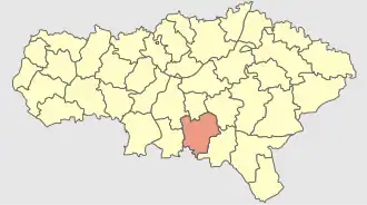 Краснокутский район на карте