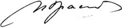 Изображение автографа