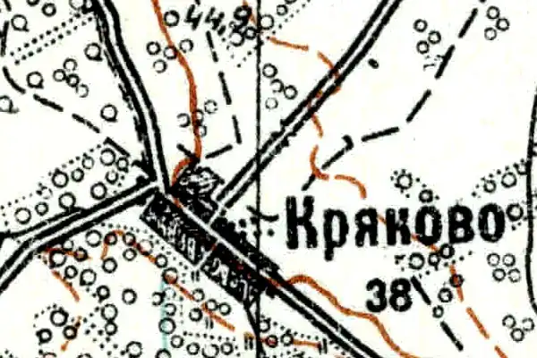План деревни Кряково. 1915 год