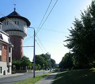 Ул. Кристапа у башни «Алиса»