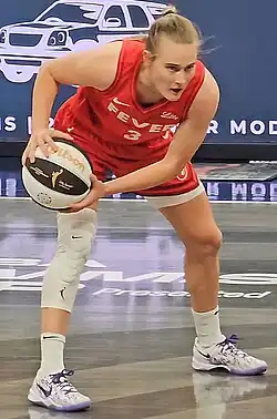 Кристи Уоллес в игре за «Индиана Фивер» против «Атланта Дрим» (13 июня 2024 года)