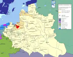 Вармийское епископство на карте