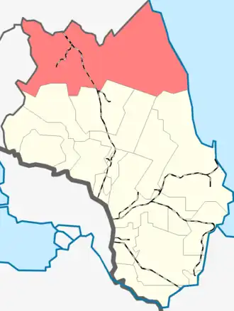 Куйвозовское сельское поселение на карте