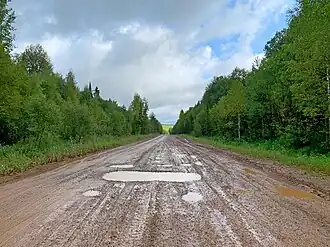 Грунтовая часть автодороги Кез&nbsp;— Кулига