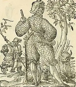 Охотник. Ксилография из «Книги по искусству» (Kunstbüchlin). 1599 г.