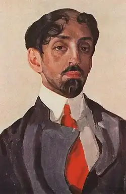На портрете кисти К. А. Сомова (1909)
