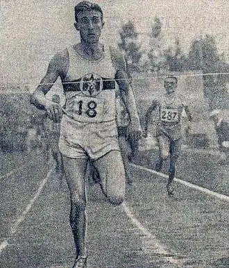 Рудольф Харбиг на чемпионате Европы по лёгкой атлетике, 1938&nbsp;г.