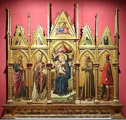 Полиптих Сан-Северино. 1468. Городская пинакотека Падре Пьетро Такки Вентури. Сан-Северино, Марке