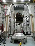 LADEE перед установкой головного обтекателя, август 2013 года.