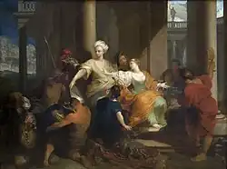 Ахиллес при дворе Ликомеда. Холст, масло. Музей изящных искусств, Брест