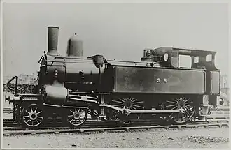 Первый паровоз класса ок. 1885 года