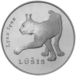 Серебряная монета в 50 литовских литов, 2006 год