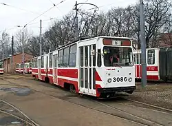 ЛВС-86К на веере трамвайного парка № 2