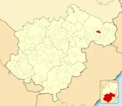 Расположение муниципалитета на карте провинции