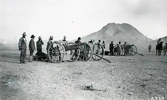 Артиллерия Северной дивизии на позиции