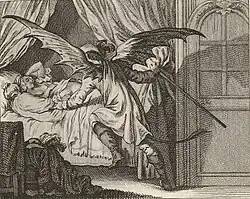 Кольцо Ганса Карвела. Из иллюстраций к новеллам Лафонтена. Офорт