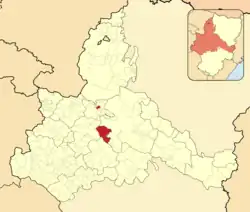 Расположение муниципалитета на карте провинции