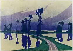 Наводнение. Литография.