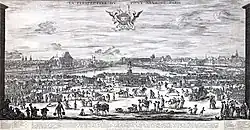 Перспектива Пон-Нёф в Париже. 1646. Офорт