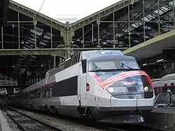 Электропоезда TGV&nbsp;PSE на перроне Лионского вокзала (2021 год)