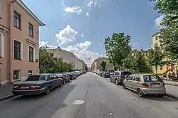 Вид на улицу с Лермонтовского проспекта